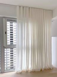Ripple Folds Heavy Weight Cotton Blend Curtains, Track Included, 85 Colors Cotton Curtains , Living Room Custom Made