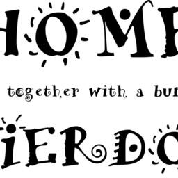 Home, Living Together With A Bunch Of Weirdos Vinyl Wall Quote E00017 - thumbnail 3