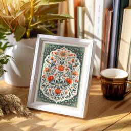 Palestinian Poppies Art Print Red Poppies, National Flower Of Palestine, Traditional Cultural Illustration - thumbnail 3