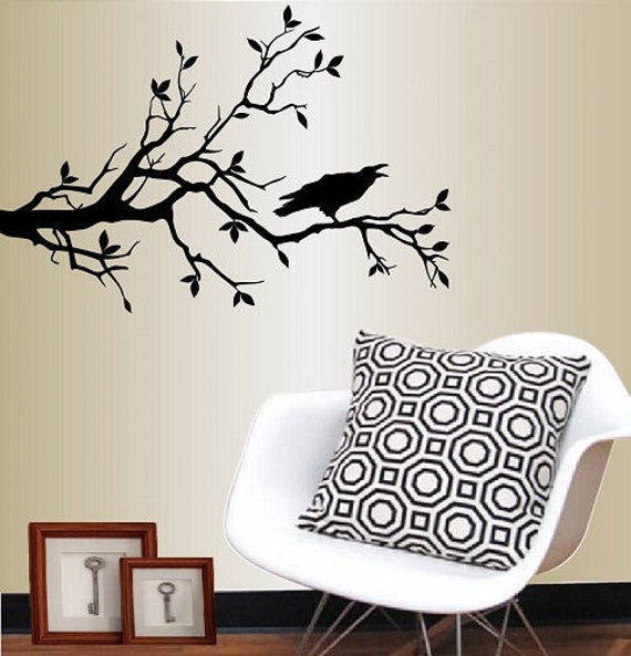 In-Style Decals Wall Vinyl Decal Home Decor Art Sticker Bird On Tree Branch Nature Removable Stylish Mural Unique Design For Any Room 115 - image 1