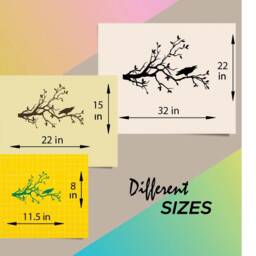 In-Style Decals Wall Vinyl Decal Home Decor Art Sticker Bird On Tree Branch Nature Removable Stylish Mural Unique Design For Any Room 115 - thumbnail 2