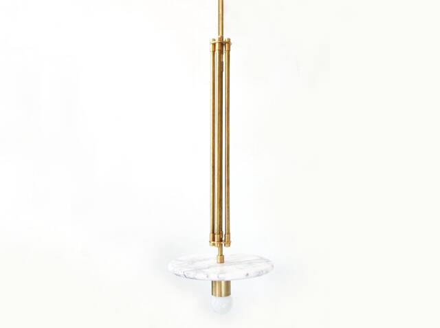 White Lilly & Brass Eclectic Pendant Light Kitchen Island Marble Foyer Lighting Bathroom Ceiling Lamp - image 1