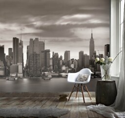 Cityscape Building Wall Mural, Peel & Stick Wallpaper - thumbnail 1