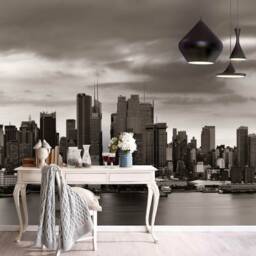 Cityscape Building Wall Mural, Peel & Stick Wallpaper - thumbnail 2