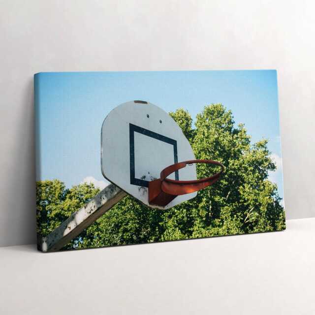 Basketball Sports Canvas, Wall Art Picture, Green Decoration, Sport Canvas - image 1