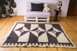 Ukrainian Wool Area Rug 5x7 Tribal Lizhnyk Rug - thumbnail 1