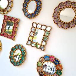 "Peruvian Mirrors ""Honeycomb Collection 20cm Mixed Ii" - thumbnail 3