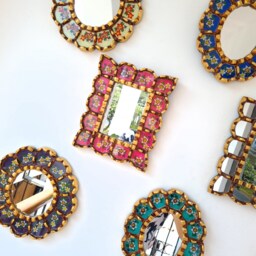 "Peruvian Mirrors ""Honeycomb Collection 20cm Mixed Ii" - thumbnail 2