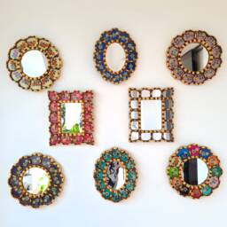 "Peruvian Mirrors ""Honeycomb Collection 20cm Mixed Ii" - thumbnail 1