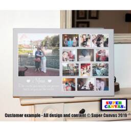 Handmade Mum Personalised Custom Framed Mummy Picture Photo Collage Wall Art Canvas Print Mothers Day Birthday Card Gift Present - thumbnail 2