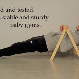 Activity Play Gym, Wood Baby Baby Center, Montessori Toy, Fitness Studio, Natural Oak Gym - thumbnail 4