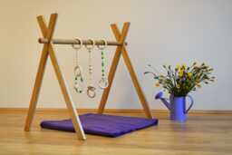 Activity Play Gym, Wood Baby Baby Center, Montessori Toy, Fitness Studio, Natural Oak Gym