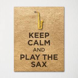 Keep Calm & Play The Sax - Fine Art Print Choice Of Color Purchase 3 Receive 1 Free Custom Prints Available - thumbnail 2