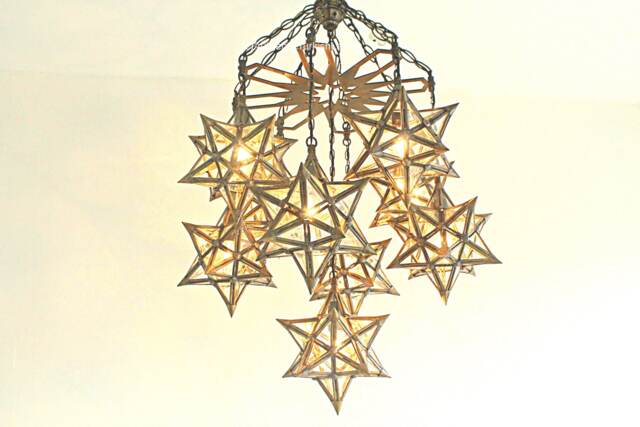 Moravian Star Chandelier Lamp, Bethlehem Lamp, Chandelier Light, Morocco Light, Morocco Lighting, Turkish Light, Morocco Lamp, Morocco Lantern - image 1