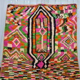 Fabulous Moroccan Rug , Boujaad Rug, Colorful Authentic Moroccan, Handmade Berber Abstract Carpet, Bohemian Wool - thumbnail 2