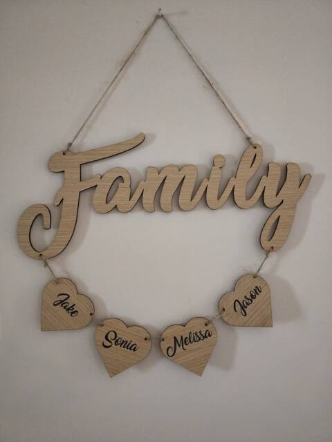 Personalised Family Wall Hanging - image 1