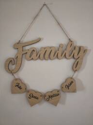Personalised Family Wall Hanging - thumbnail 1