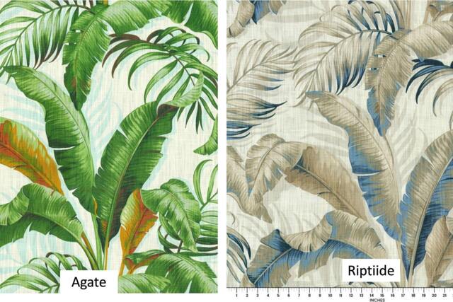 "Pair 25 Or 50"" Wide Tommy Bahama Palmier Rod Panels Drapes Cafe Curtains 24 48 63 72 84 96 108 120"