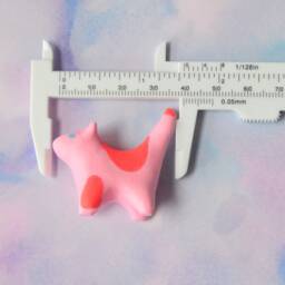 Cute Pink Cat Decoration Desk Buddy Office Friend Kitty Decor Curio Shelf Small Kawaii Gift Clay Collectible Figurine Toe Beans - thumbnail 4