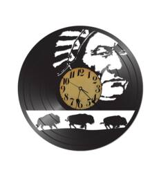 Free Shippingnative Americans - Buffalo Vinyl Record Clock - thumbnail 1