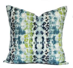 One High Quality Ikat Pillow Cover, Navy Pillow, Cushion, Decorative Throw Charcoal Grey Pillow - thumbnail 1