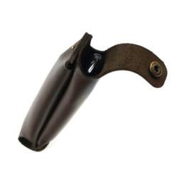 Two Pen Travel Case, Free Engraving Gift, Dark Brown Leather - thumbnail 4