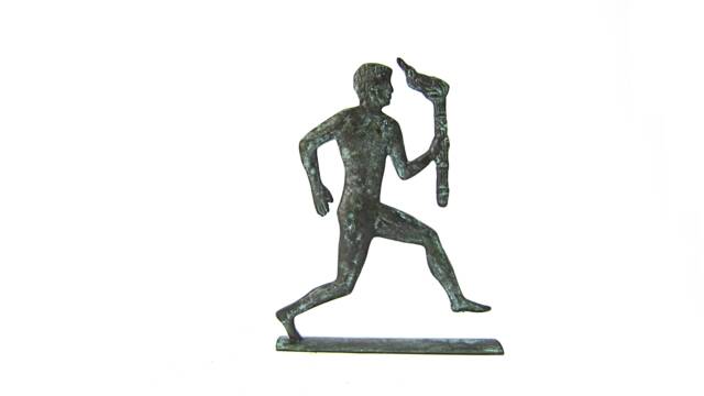 Bronze Sculpture , Marathon Runner From Ancient Greece, Greek Hand Made Sculpture - image 1