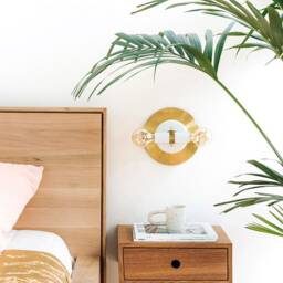 Sconce Modern Double White Lamp, Wall Light Fixture, Bedroom Light, Bedside Gold Brass Mid Century Lighting - thumbnail 3
