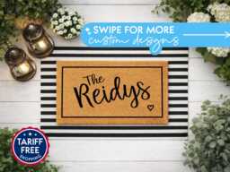 Personalised Family Name Doormat - Custom Welcome Mat For Front Door - thumbnail 1