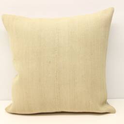 Vintage Kilim Pillow Cover 18x18, Wool & Cotton, Handmade Turkish - thumbnail 2