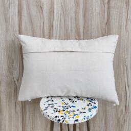 Cream Ivory Cotton & Jute Hand Loom Woven 18x18, 20x20. 12x20, 14x20 Inches Boho Decorative Throw Pillow Cover Textured Case - thumbnail 3
