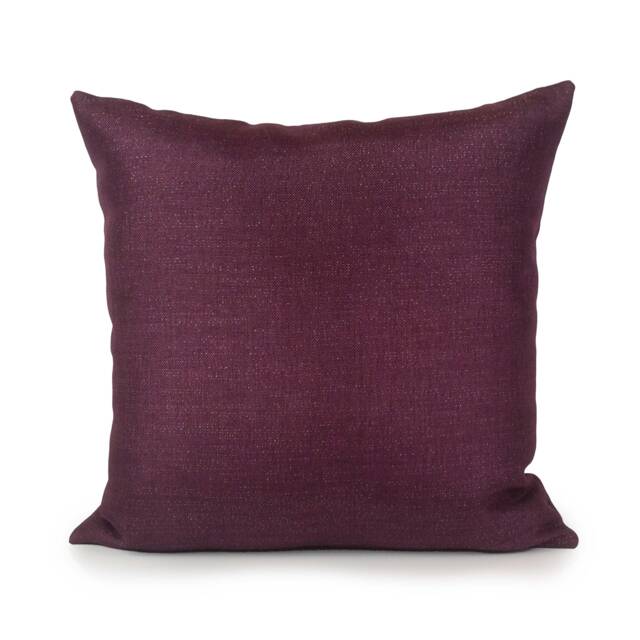 Purple Throw Pillow Cover, Decorative Cushion Boho Pillowcase, Modern Accent Pillow, Farmhouse Linen Blend Silver Sparkled Pillows - image 1