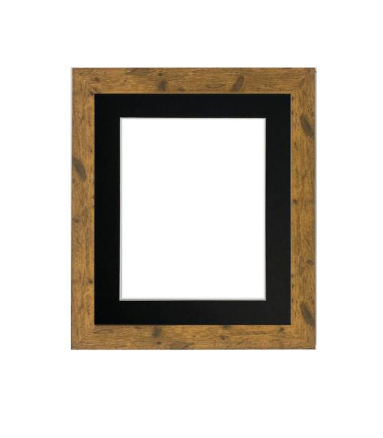studio Vintage Wood Photo Picture Frame With A Black Mount, Poster Frame, Art Frames - image 1