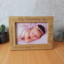 Christmas Auntie Gift, Personalised Photo Frame, Change Any Text, Also For Aunty, Mum, Dad, Grandma, Nanny, My Aunty Is The Best, Best Mum - thumbnail 3