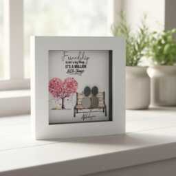 Handmade Friendship Pebble Art - Personalised Birthday Gift - thumbnail 3