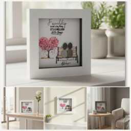 Handmade Friendship Pebble Art - Personalised Birthday Gift - thumbnail 2