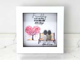 Handmade Friendship Pebble Art - Personalised Birthday Gift - thumbnail 1