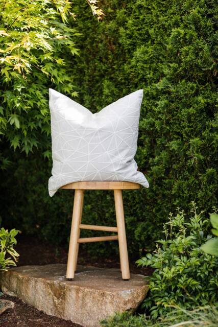 Monaco-- Pink Blush & Ivory Geometric Indoor/Outdoor Pillow Cover ??? Outdoor Light Lumbar - image 1