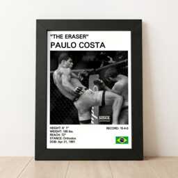 Paulo Costa Mma Poster Brazilian Fighter Art Print - thumbnail 1