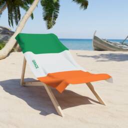 Ireland Beach Towel, Ireland Flag Tovel, Of Ireland, Beach Country Gift, Gift - thumbnail 4