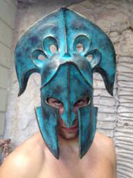 Spartan Helmet Replica Ancient Greek Military Armor, Cosplay Larp