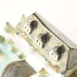 Handmade Ceramic Miniature House Rustic Americana Decor - thumbnail 4