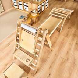 Montessori Climbing Set Indoor Wooden Playground - thumbnail 4