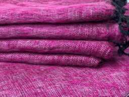 Handmade Yak Wool Blend Blanket Oversized Meditation Shawl - thumbnail 1