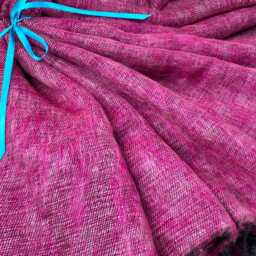 Handmade Yak Wool Blend Blanket Oversized Meditation Shawl - thumbnail 3