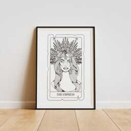 The Empress Tarot Card Poster, Design, The Card, Psychic Painting Print, Wall Art - thumbnail 2