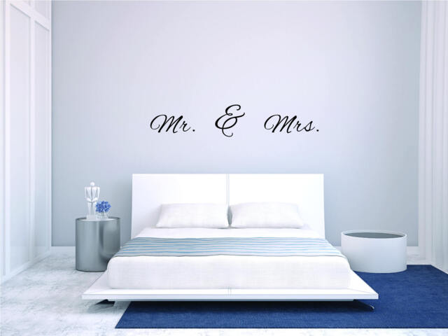 Mr. & Mrs. Wall Decal Love Bedroom Decor Sticker Art Vinyl Good Hose Home Decoration Gift Idea - image 1