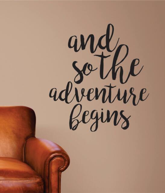 Adventure Begins Wall Decal - & So The Vinyl - image 1