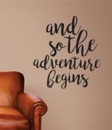 Adventure Begins Wall Decal - & So The Vinyl - thumbnail 1