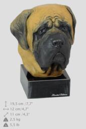 English Mastiff, Dog Marble Statue, Painted, Limited Edition, Make Your Own Artdog